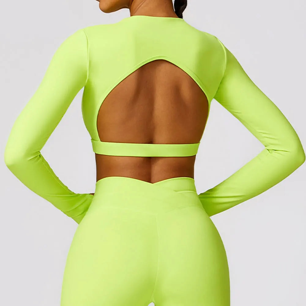 Long Sleeve Crop Yoga Top