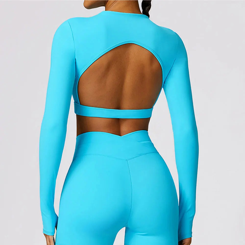 Long Sleeve Crop Yoga Top