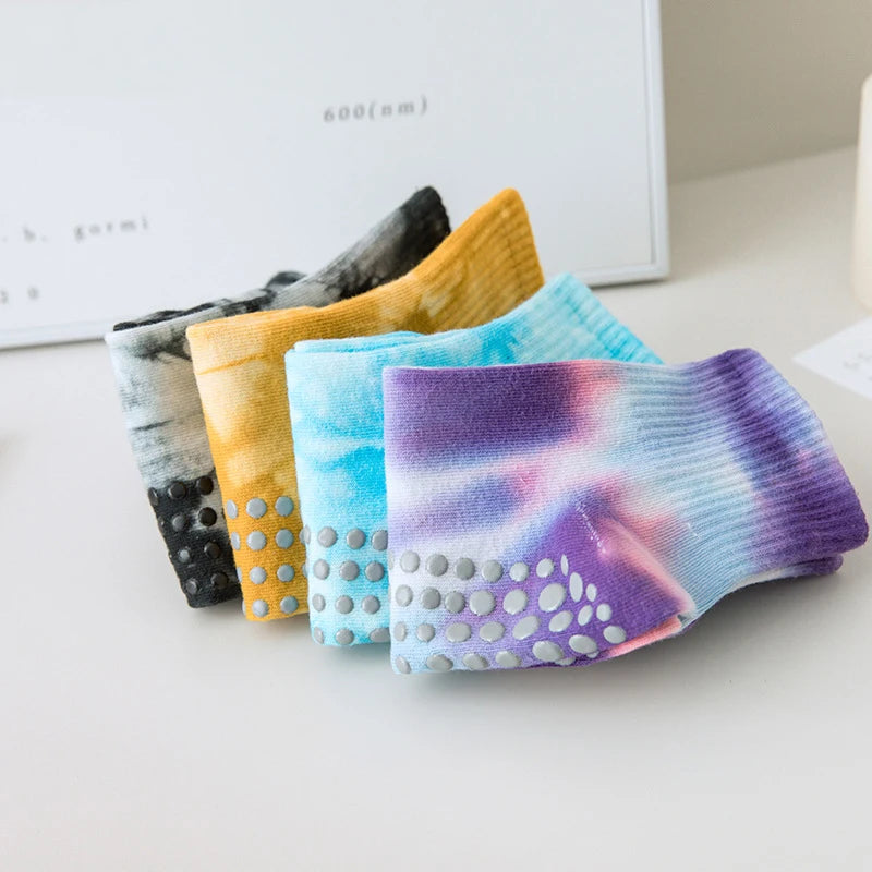 Tie-Dyed Non-Slip Yoga Socks