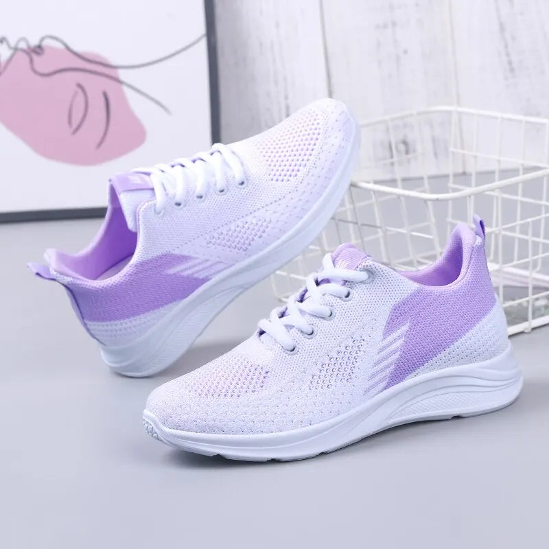 Lightweight Flying Weave Mesh Running Shoes