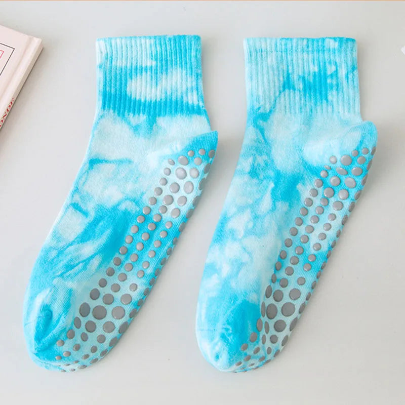 Tie-Dyed Non-Slip Yoga Socks