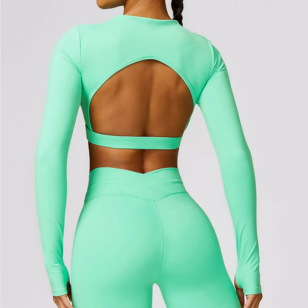 Long Sleeve Crop Yoga Top