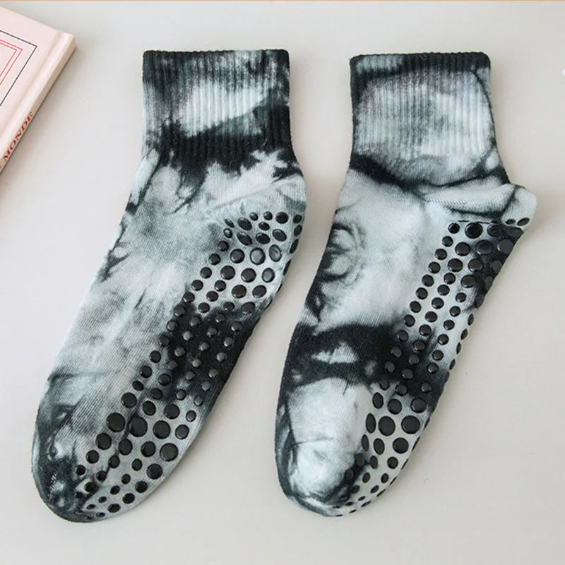 Tie-Dyed Non-Slip Yoga Socks