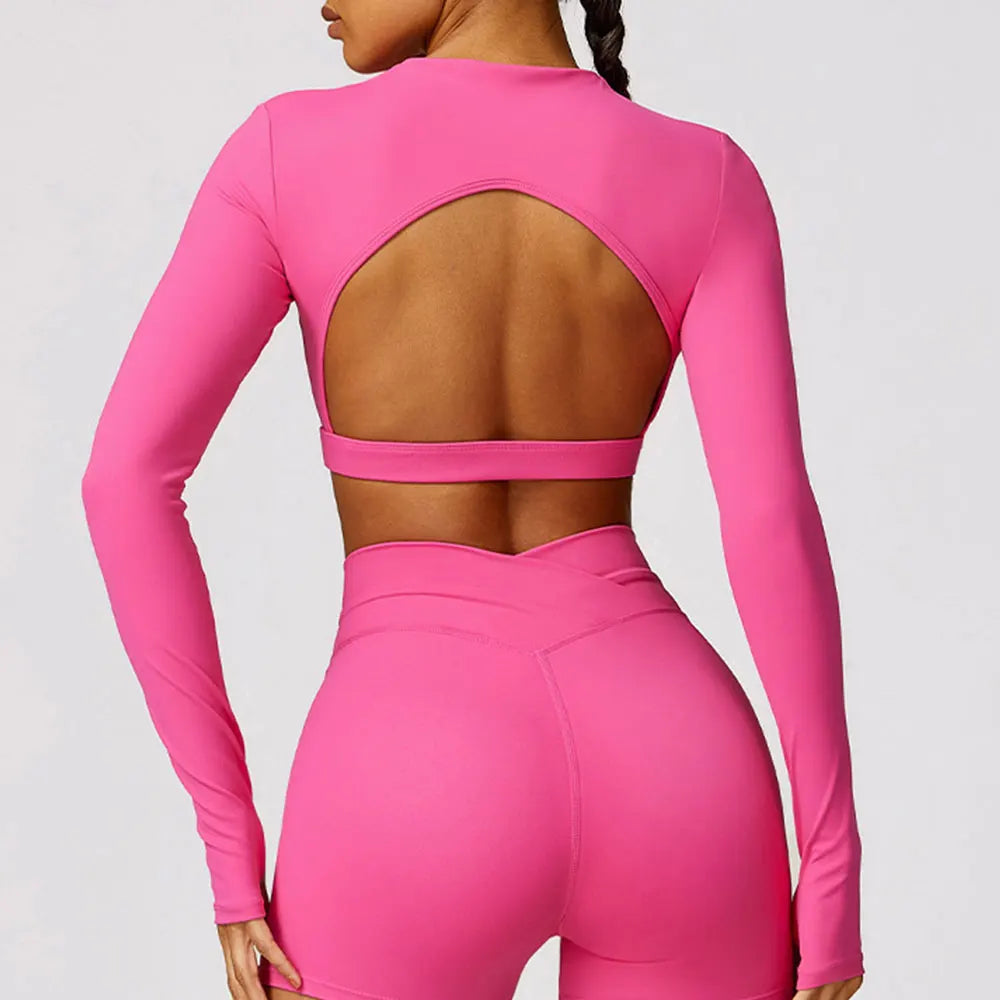 Long Sleeve Crop Yoga Top